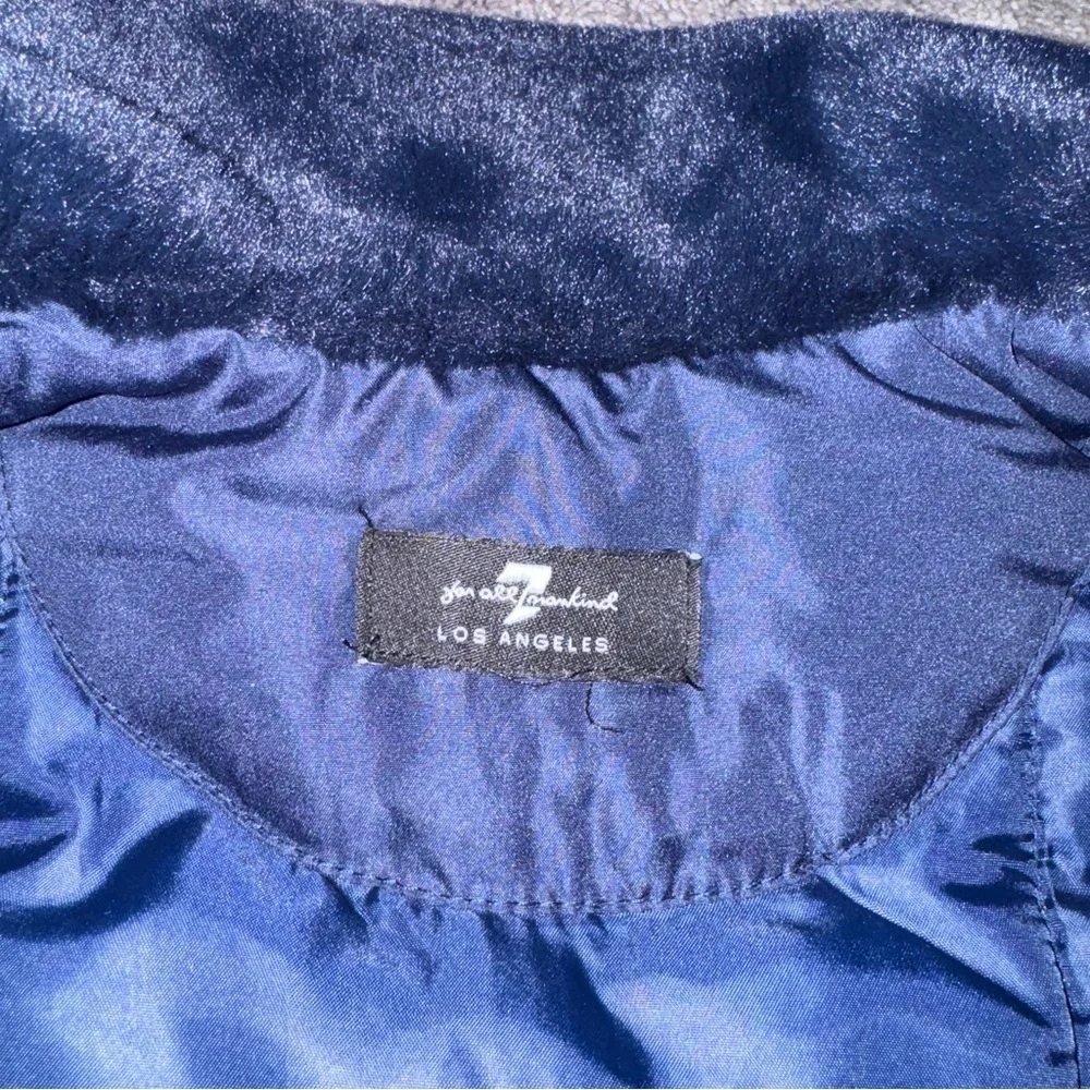 7 for All Mankind Blue Puffer Jacket